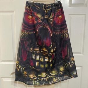 Custome death maxi skirt